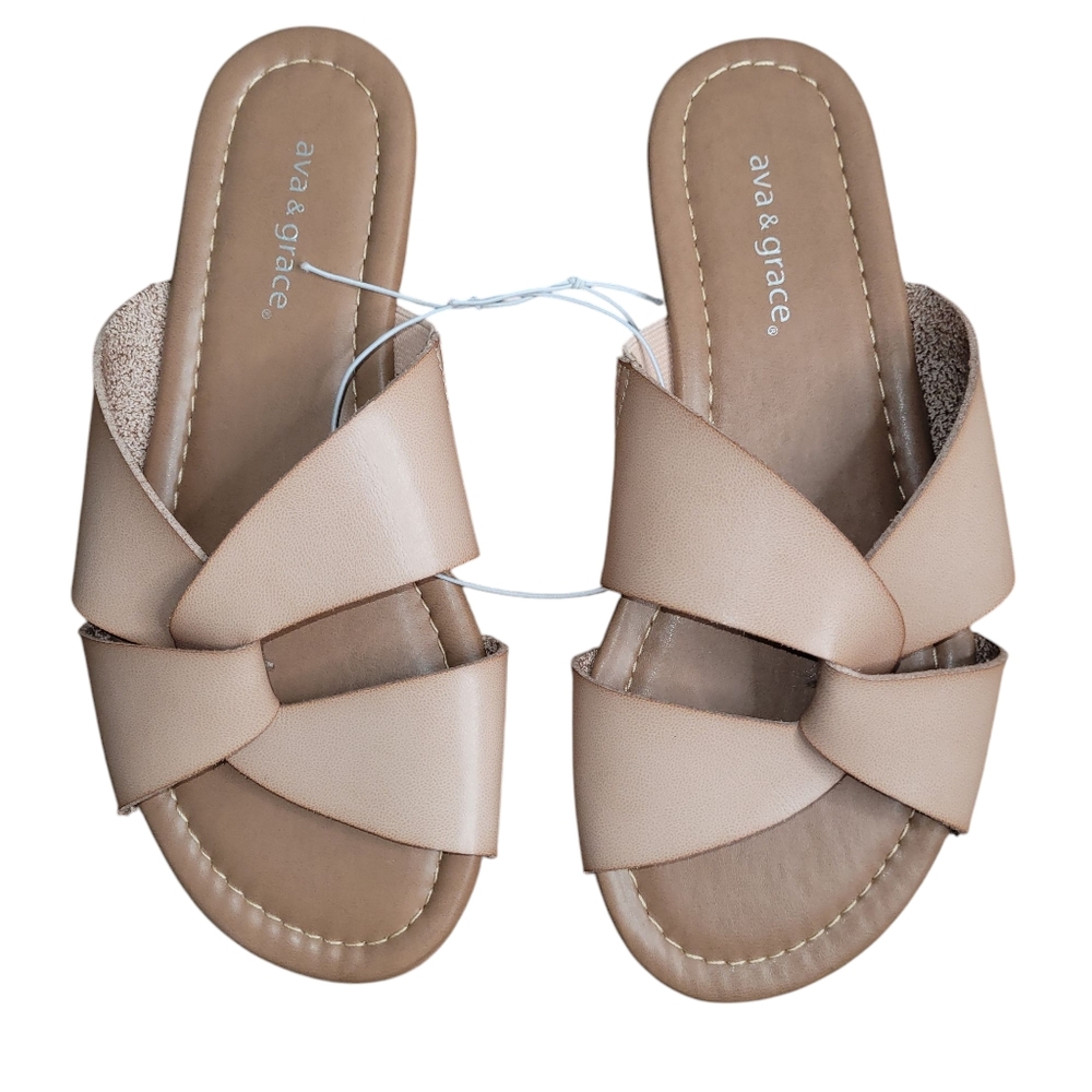 Ava And Grace Margot Flat Sandals Size 6M